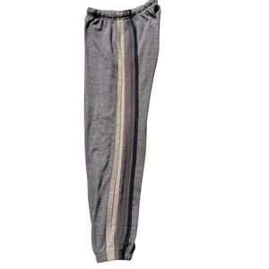 Aviator Nation grey five stripe sweatpants S